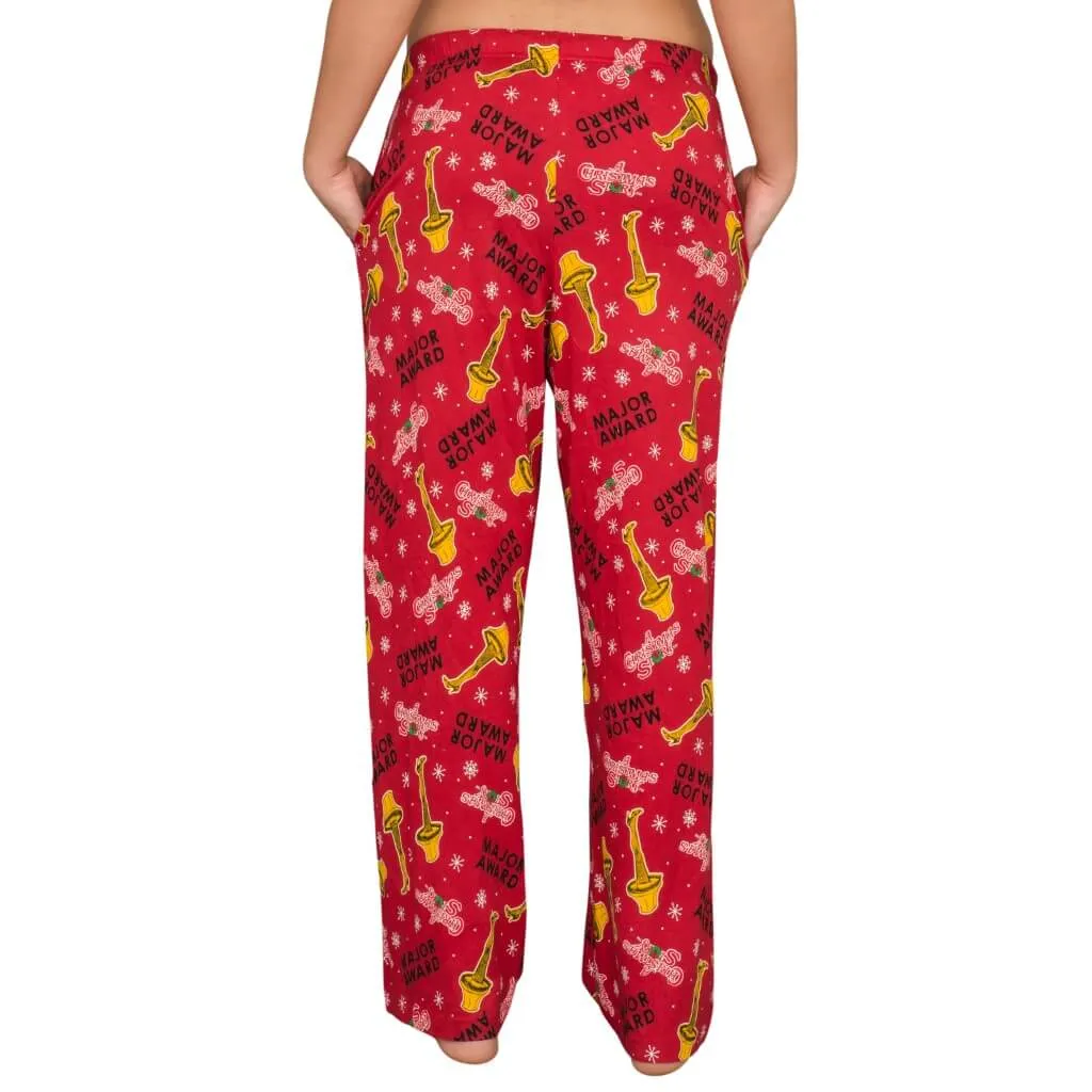 A Christmas Story Major Award with Leg Lamp Red Lounge Pants