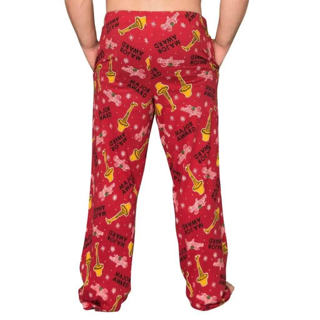 A Christmas Story Major Award with Leg Lamp Red Lounge Pants