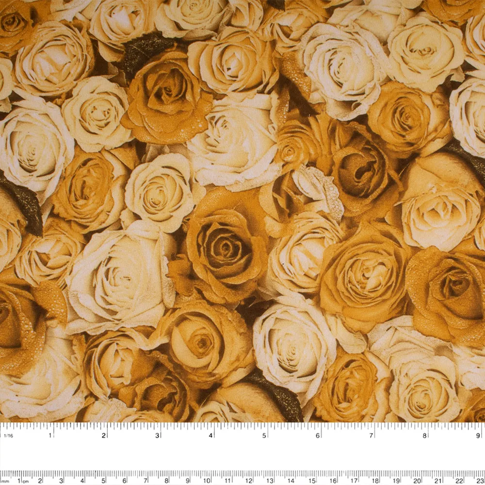 Bathing Suit Print - Roses - Yellow