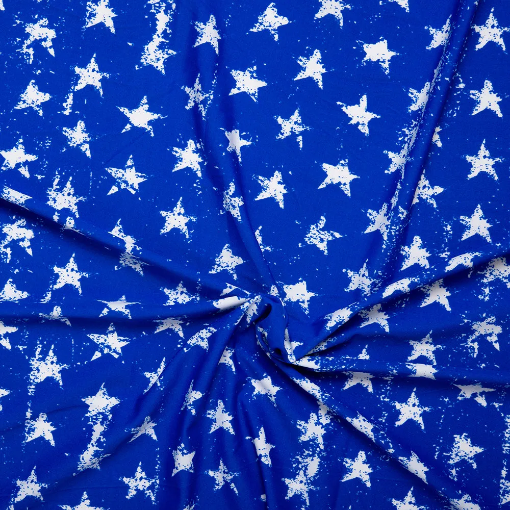 Bathing Suit Print - Stars - Blue