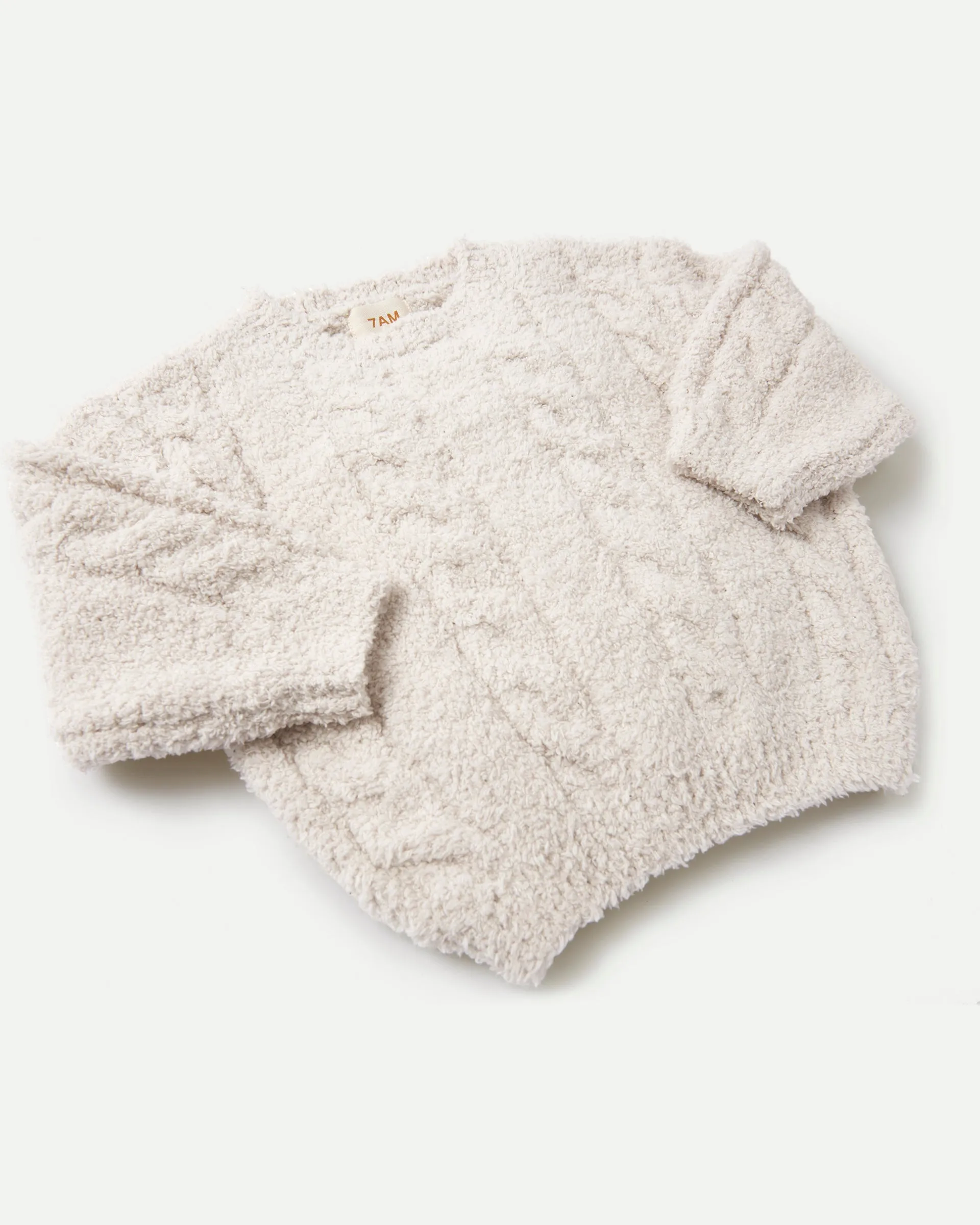 Boxy Cable Sweater - Fuzzy