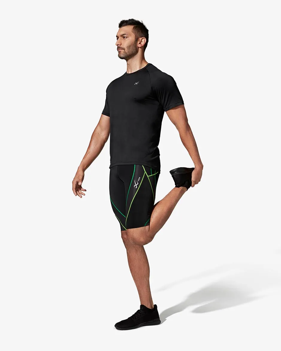 Endurance Generator Joint & Muscle Support Compression Short: Men's Black/Lime