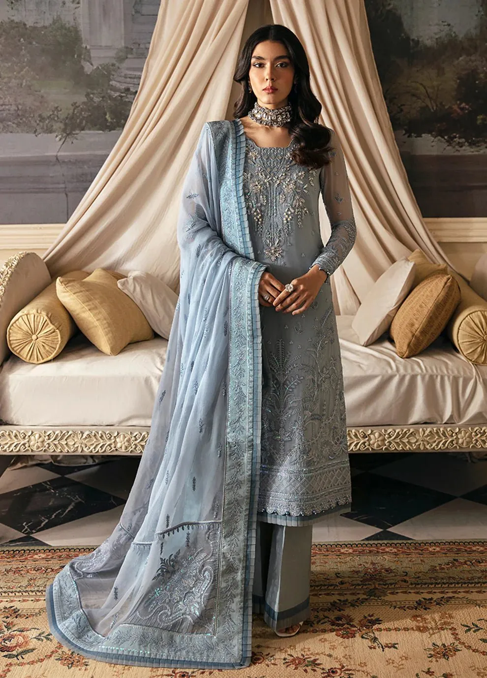 Gulaal |  Embroidered Chiffon '23 V2 | ZURIA