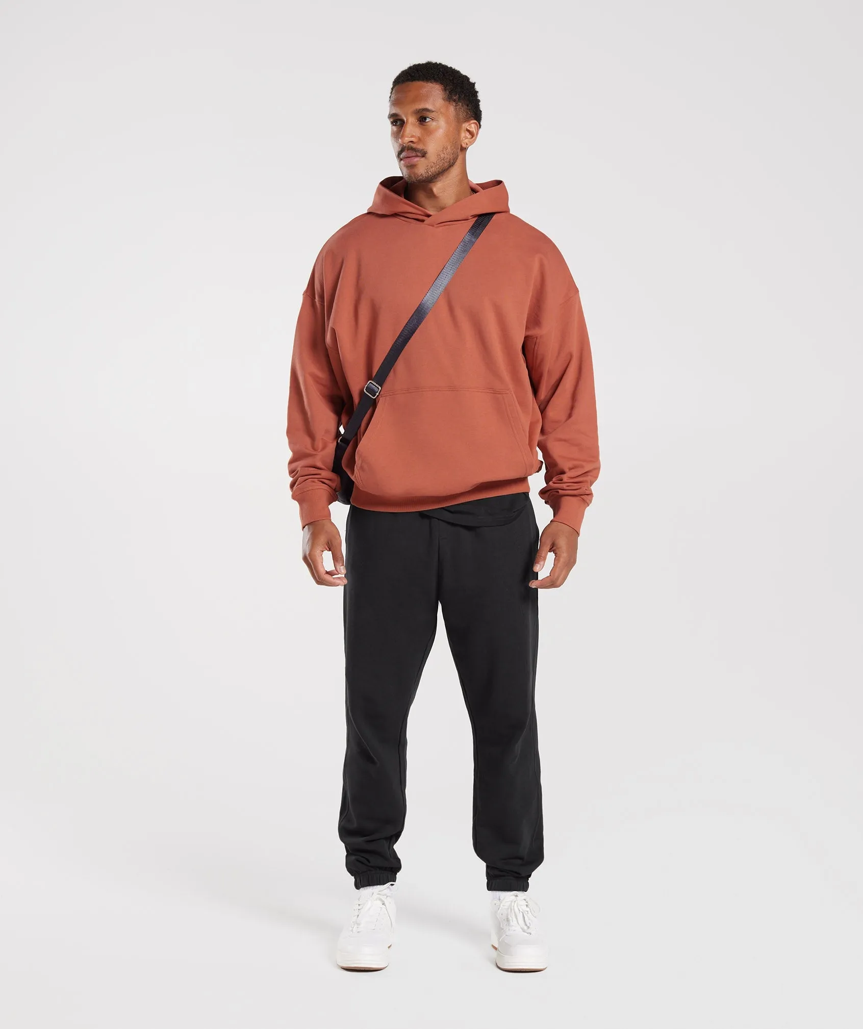 Gymshark Rest Day Essentials Hoodie - Persimmon Red