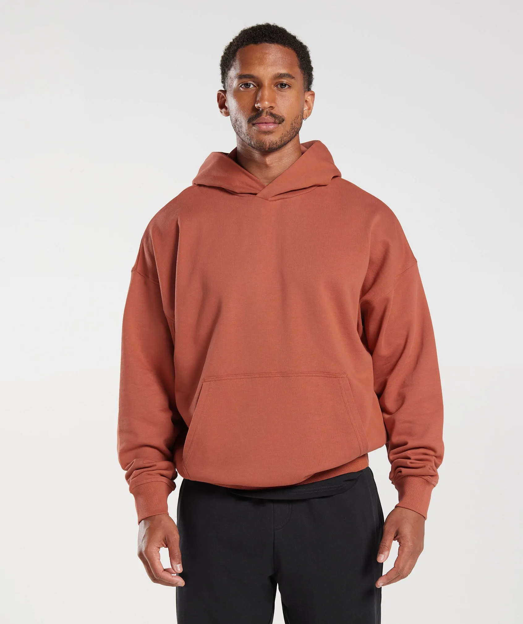 Gymshark Rest Day Essentials Hoodie - Persimmon Red