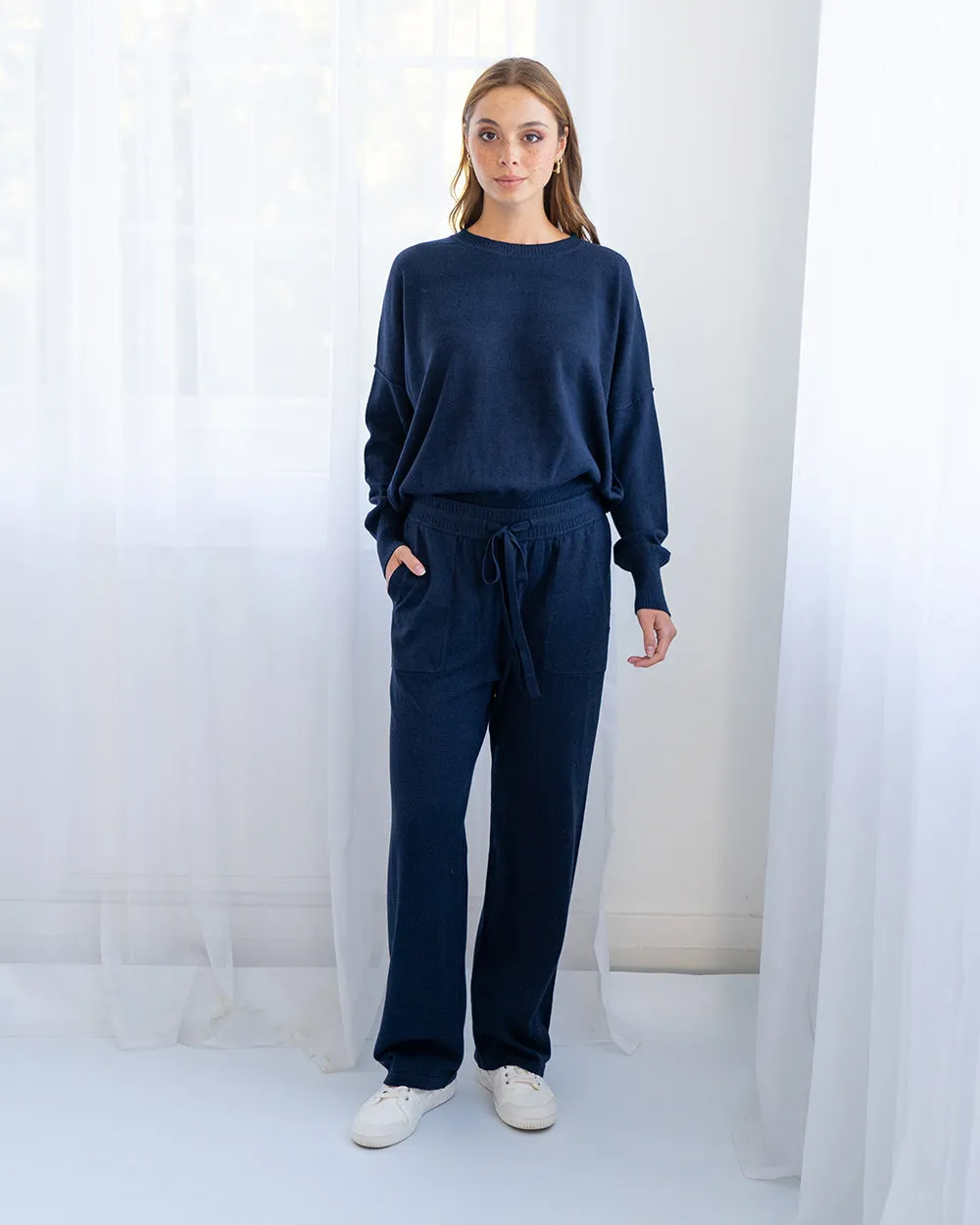 Kelsey Lounge Pant - Navy