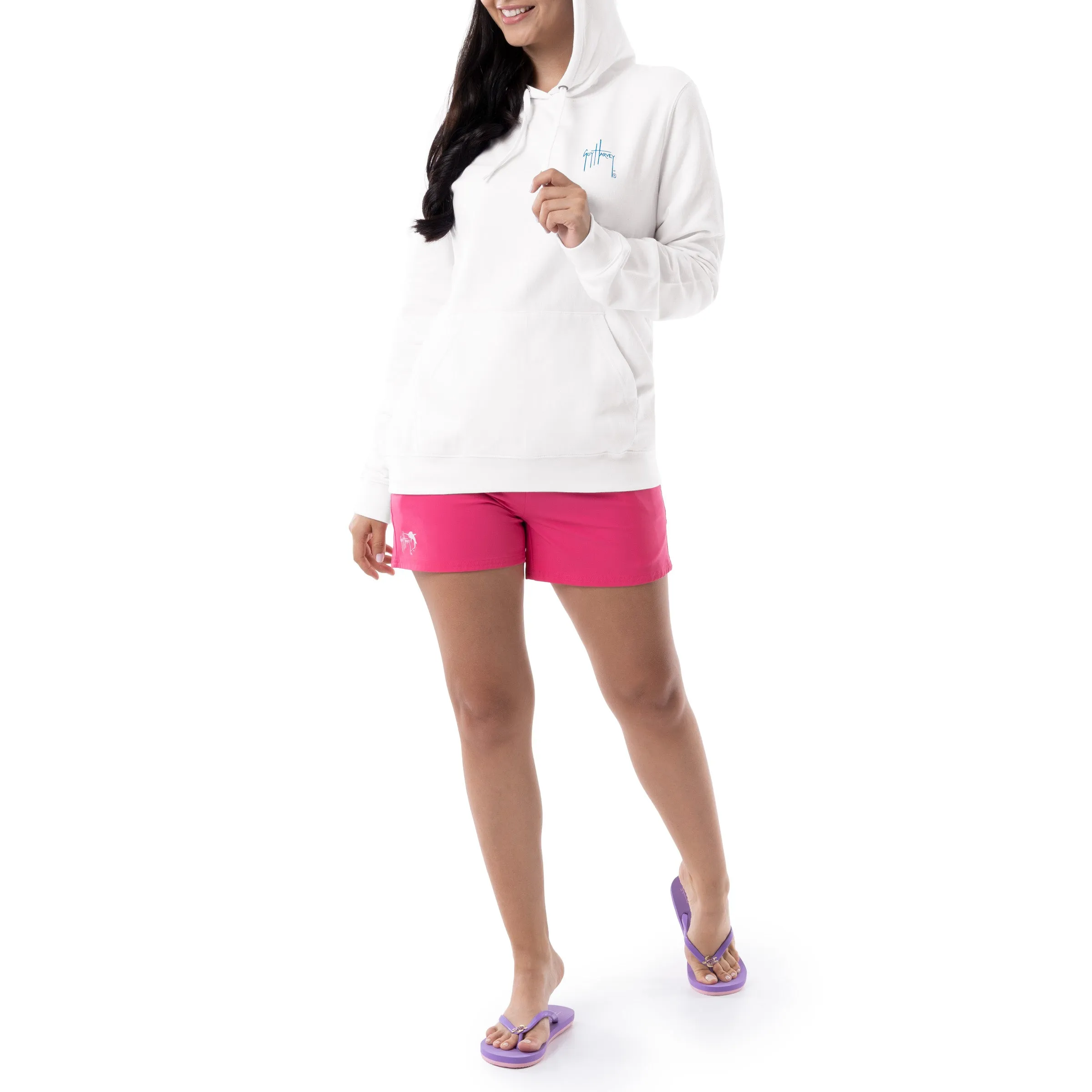 Ladies Tropical Paradise Fleece Hoodie