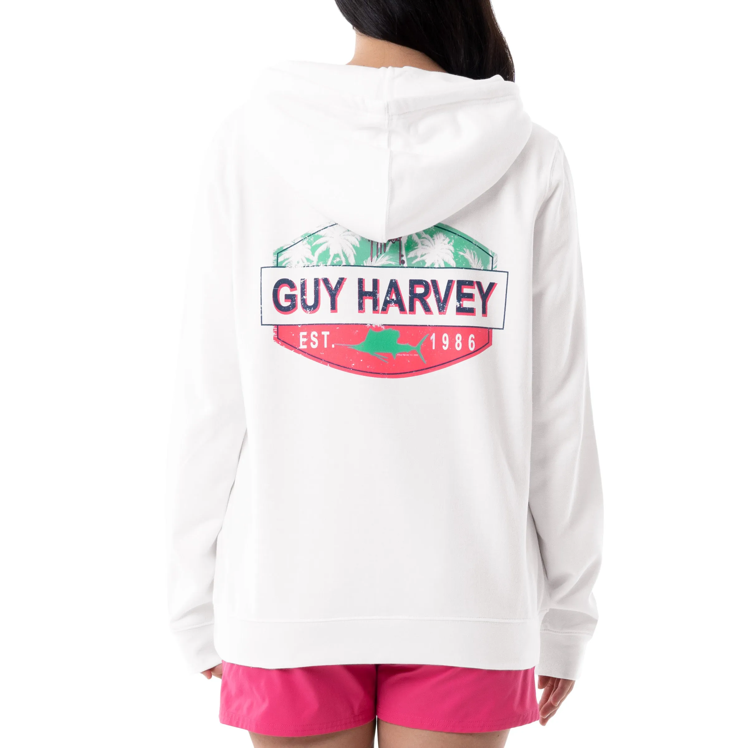 Ladies Tropical Paradise Fleece Hoodie