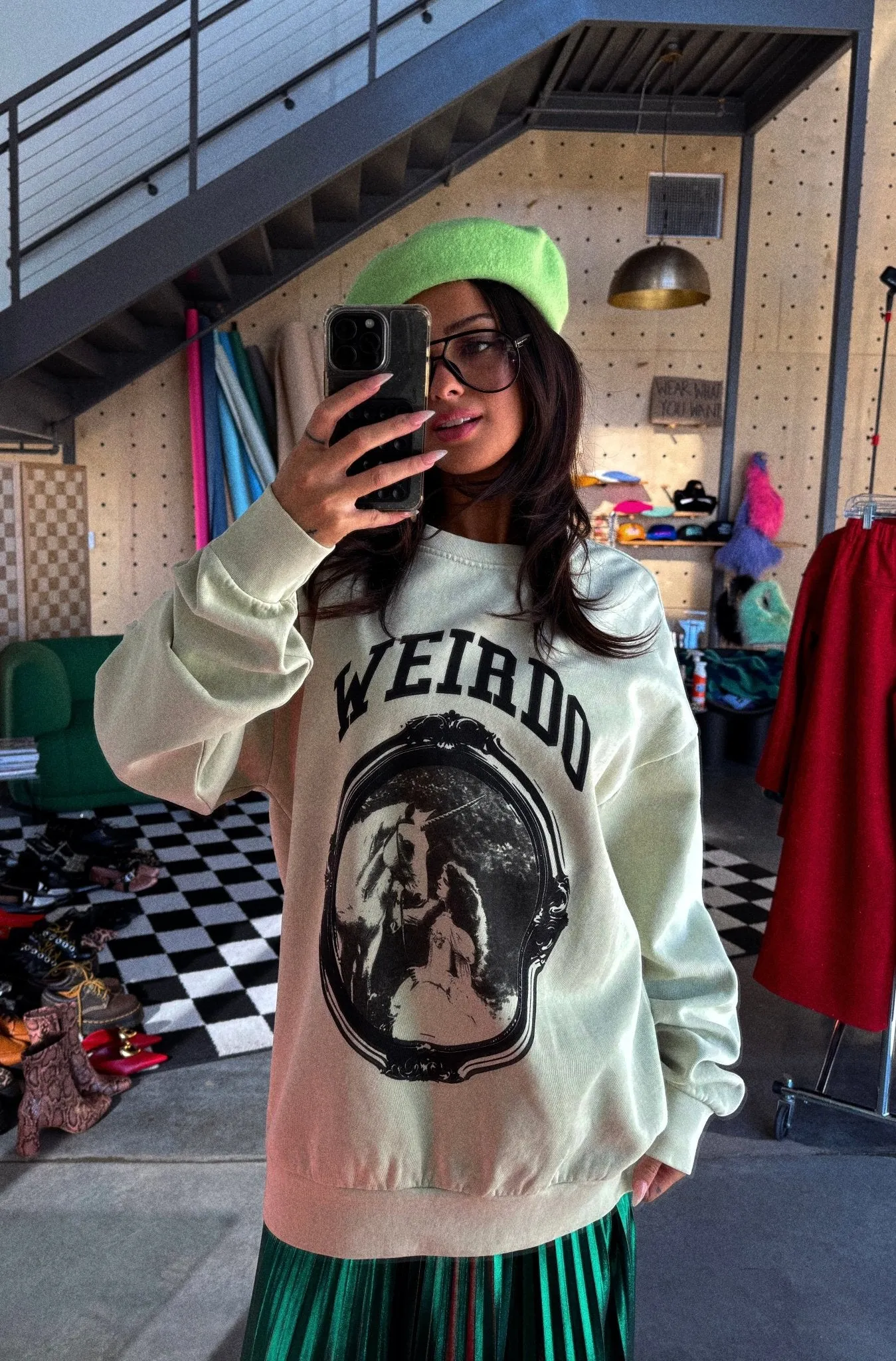 Mirror Mirror Weirdo Oversized Pullover