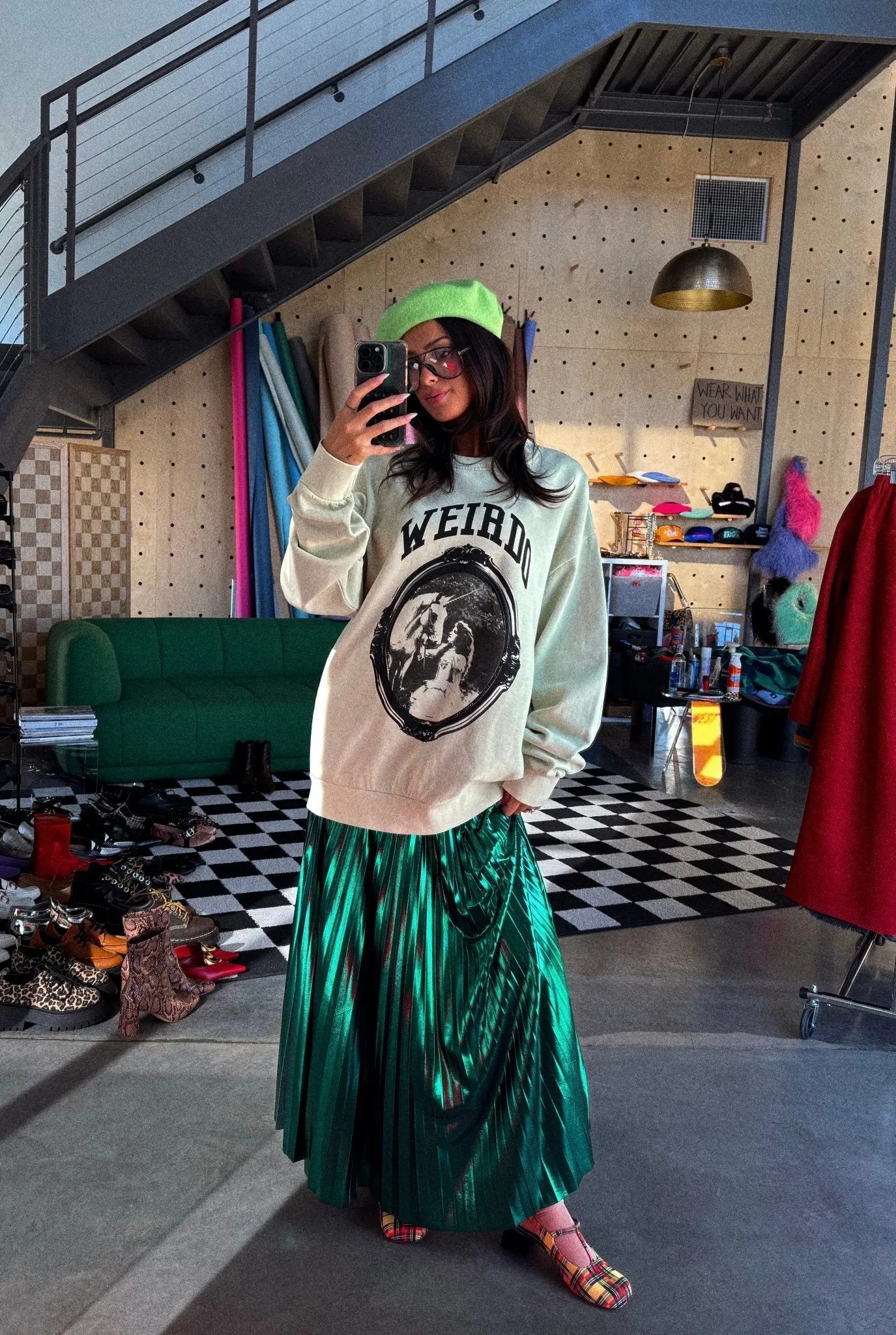 Mirror Mirror Weirdo Oversized Pullover