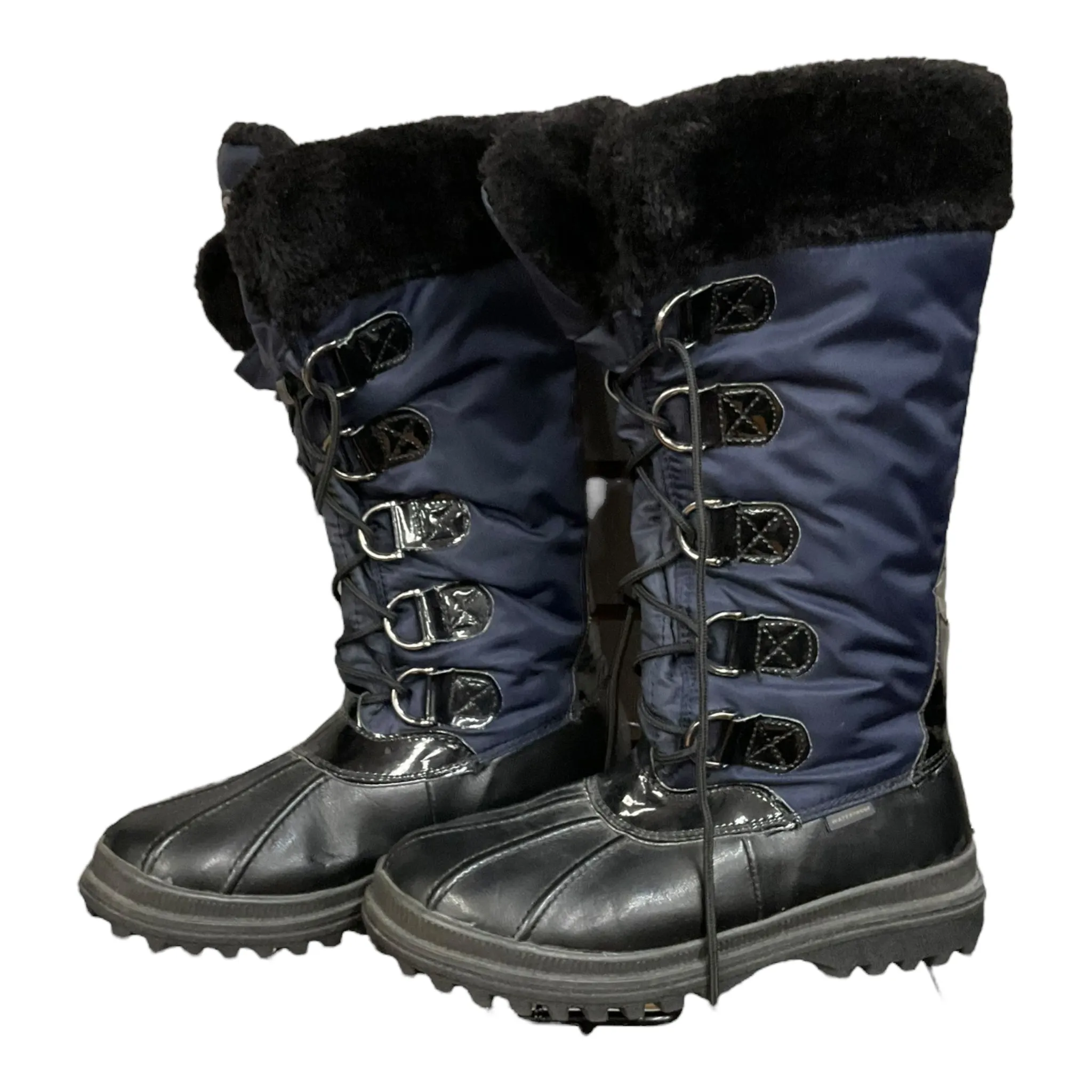 Navy Boots Snow Khombu, Size 7