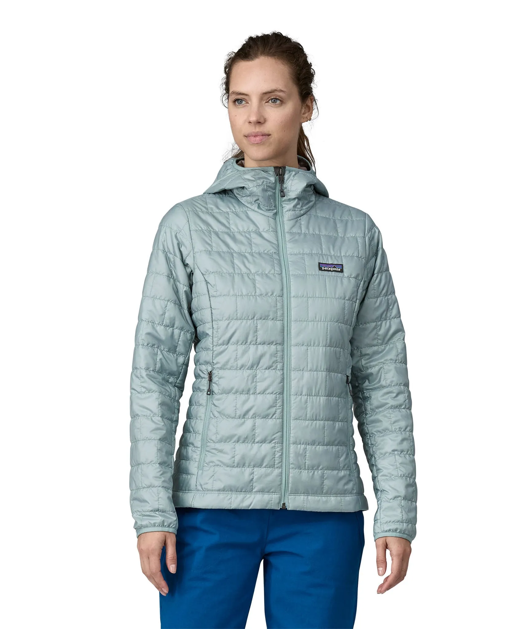 Patagonia Women's Nano Puff Hoody Jacket - Thermal Blue