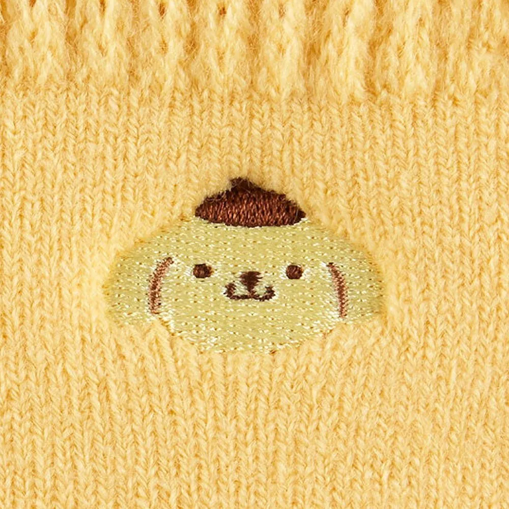 Pompompurin Crew Embroidered Face Socks