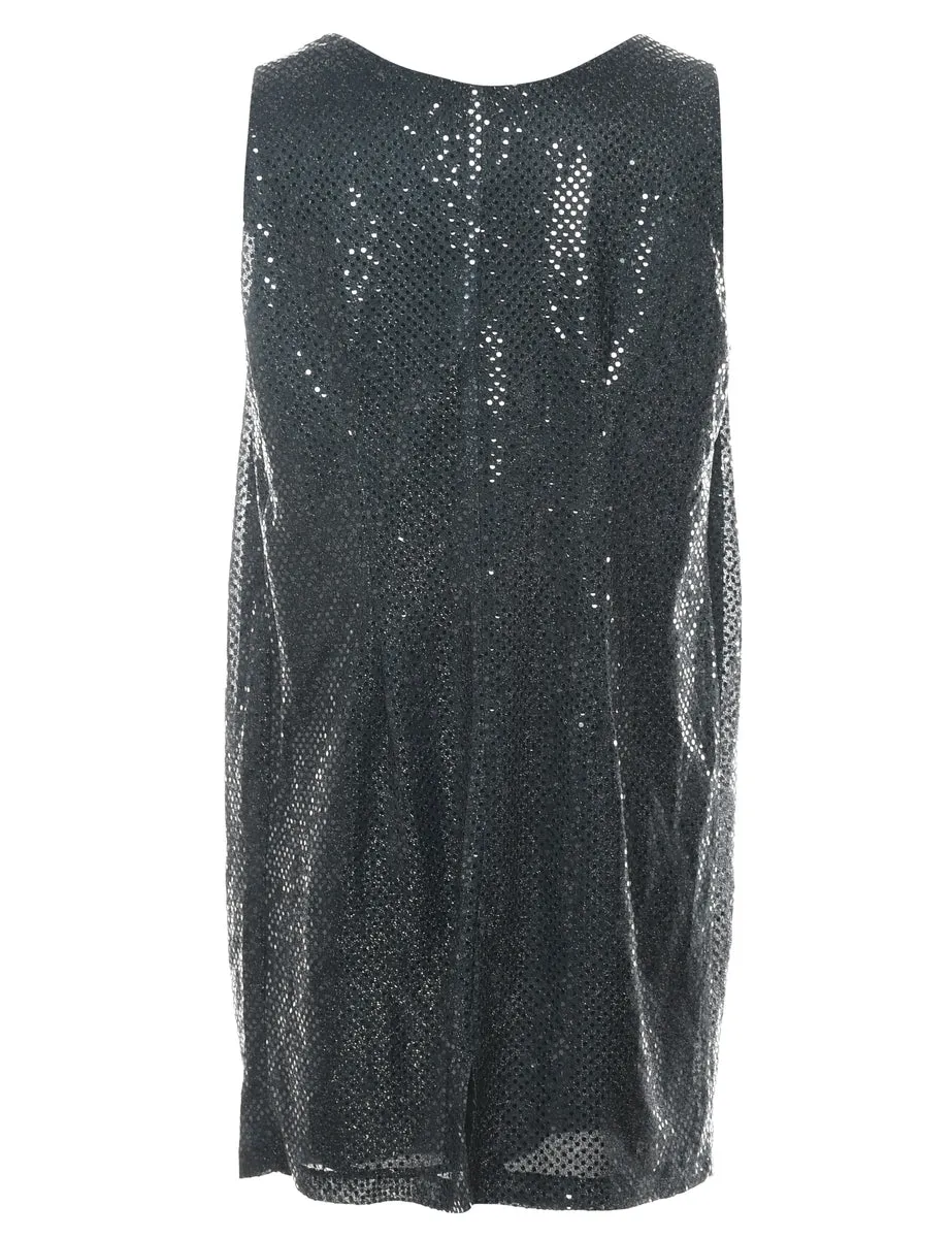 Sequined Evening Dress - L