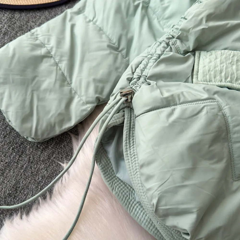 Stand Collar Short Padded Jacket