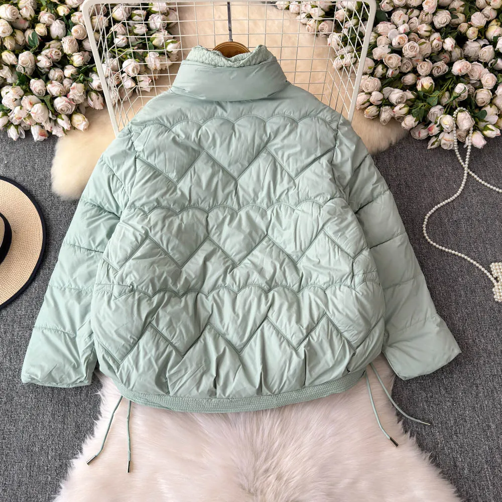 Stand Collar Short Padded Jacket