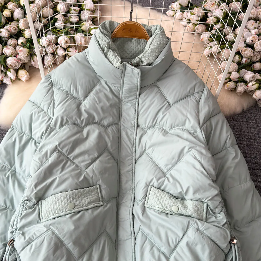 Stand Collar Short Padded Jacket