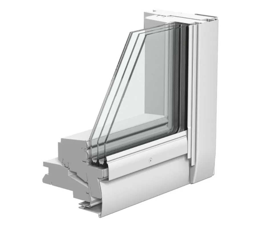 VELUX GGL CK06 2067 High Energy Efficiency Glazing White Painted Centre-Pivot Window (55 x 118 cm)