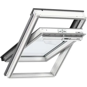 VELUX GGL CK06 2067 High Energy Efficiency Glazing White Painted Centre-Pivot Window (55 x 118 cm)