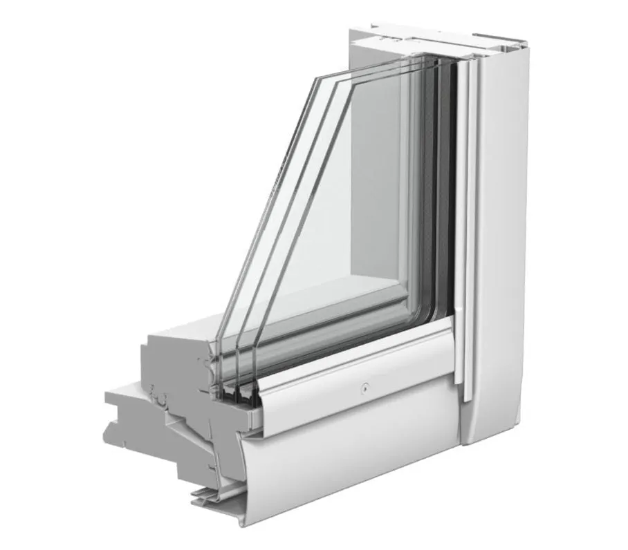 VELUX GGL UK04 2067 High Energy Efficiency Glazing White Painted Centre-Pivot Window (134 x 98 cm)