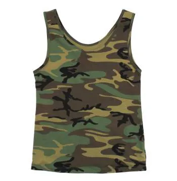 Womens Camo Stretch Tank Top