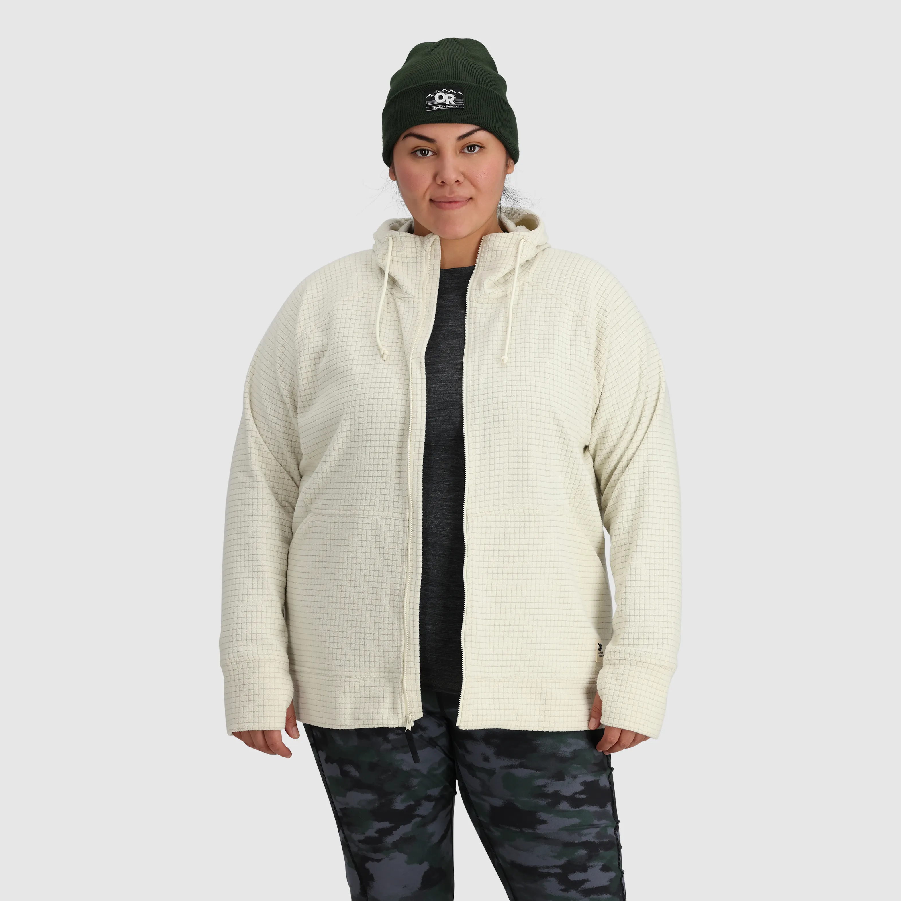 Women's Mega Trail Mix Fleece Full Zip Hoodie-Plus