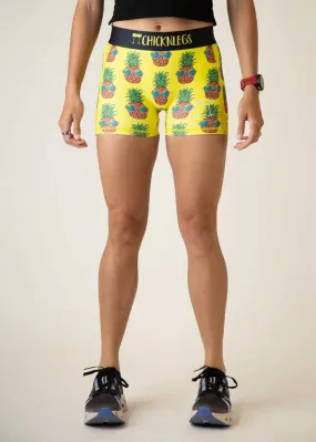 Women's Pineapple Express 3" Compression Shorts